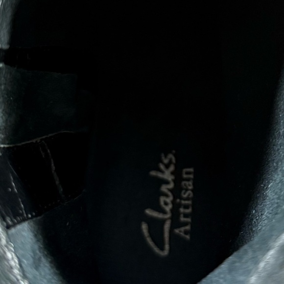 Clark Artisan Size 7 Casual Black Leather Ankle Boots - Picture 10 of 15
